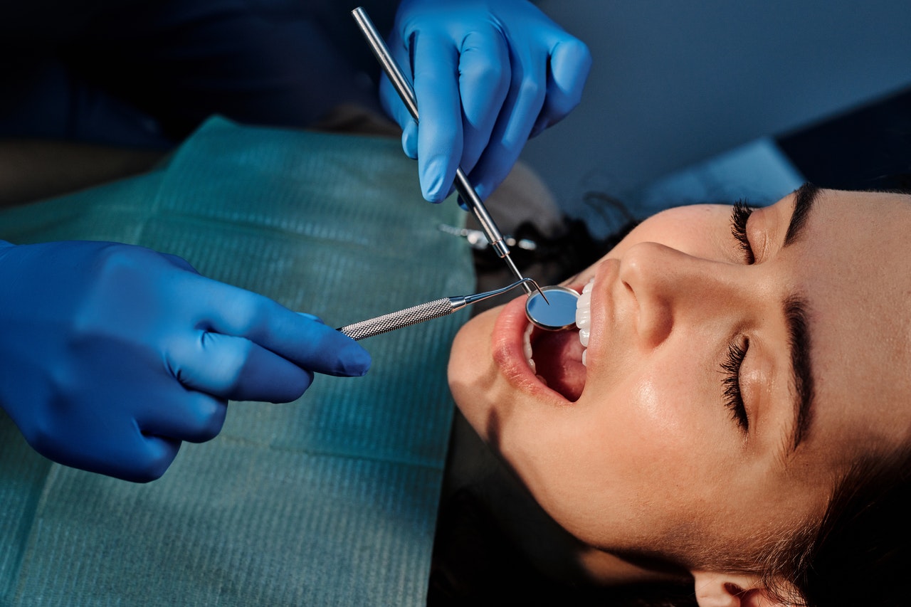 women undergoing dental bridges procedure